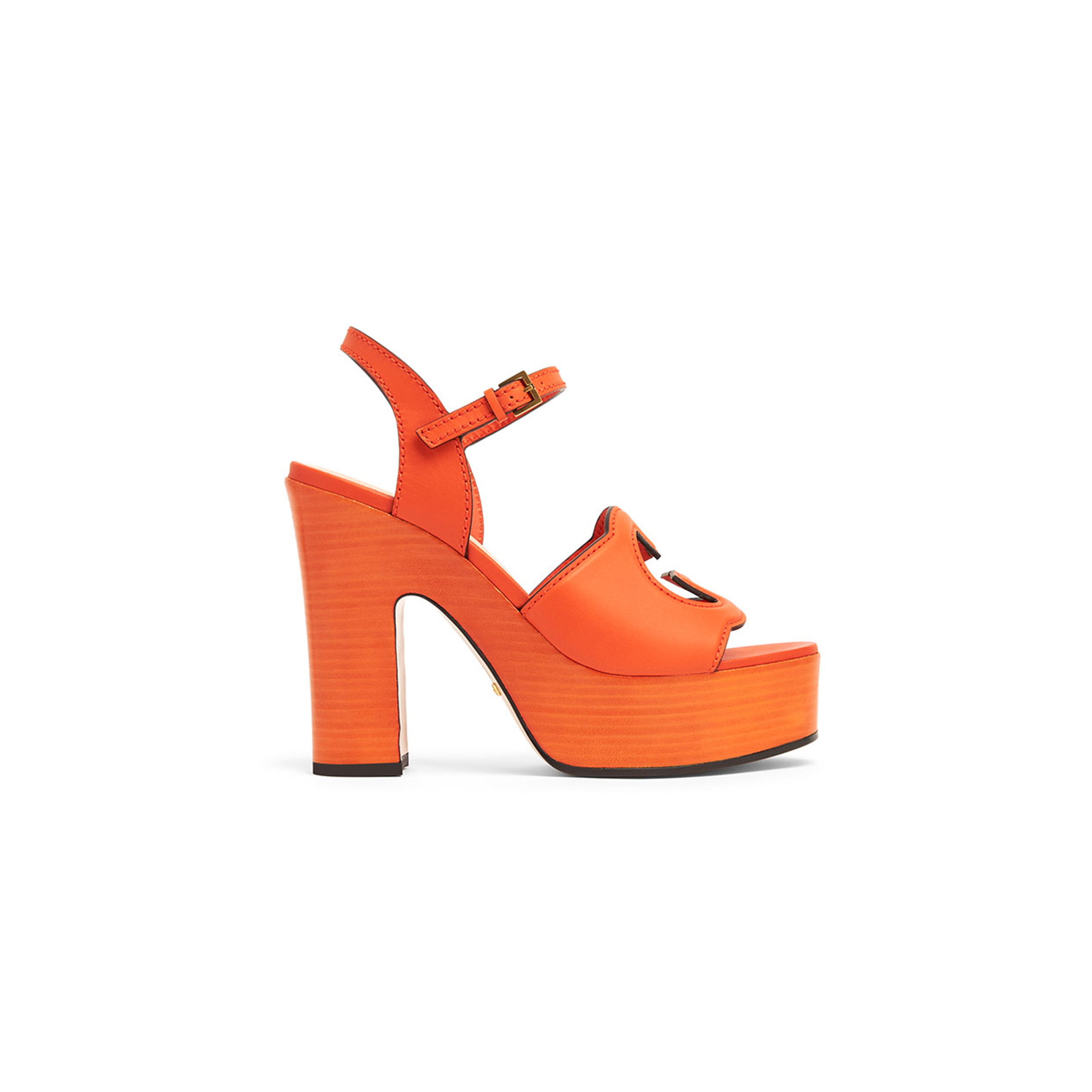 GUCCI INTERLOCKING G CUT OUT SANDALS 